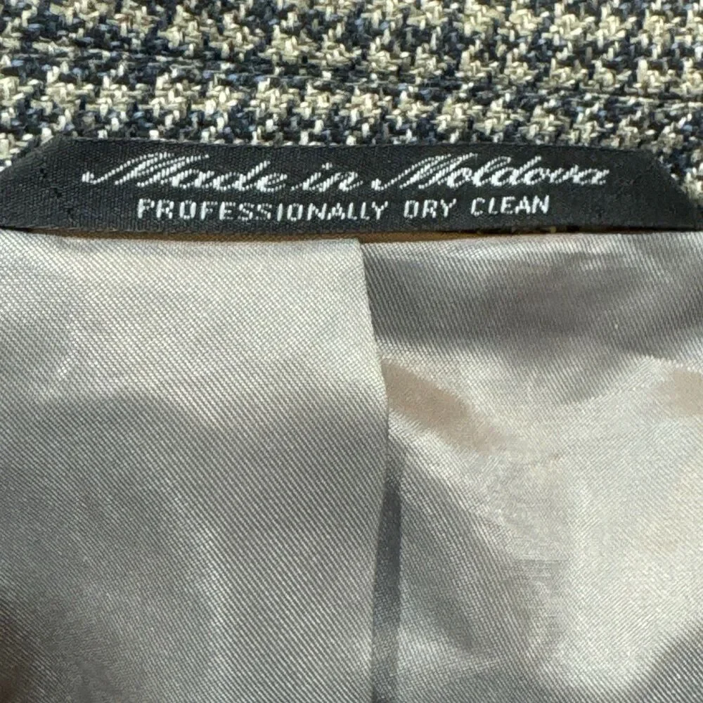 Houndstooth Silk Wool Luxury Sport Coat 42R – Tailors Row Deansgate‎